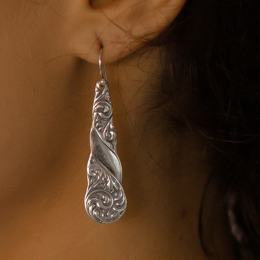 Silver Spoon Jewelry | Water Fall Earrings | Silver