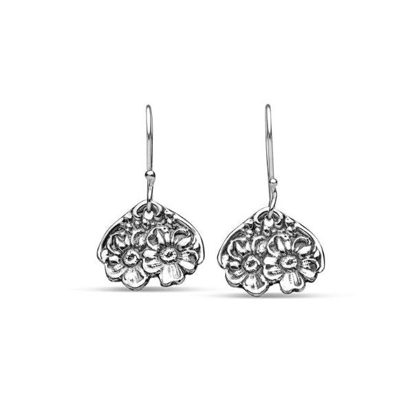 Silver Spoon Jewelry | Rose Earrings | Silver