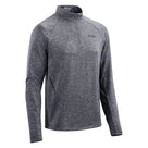 Men's CEP Winter Quarter Zip Pullover. Grey. Front/Lateral view.