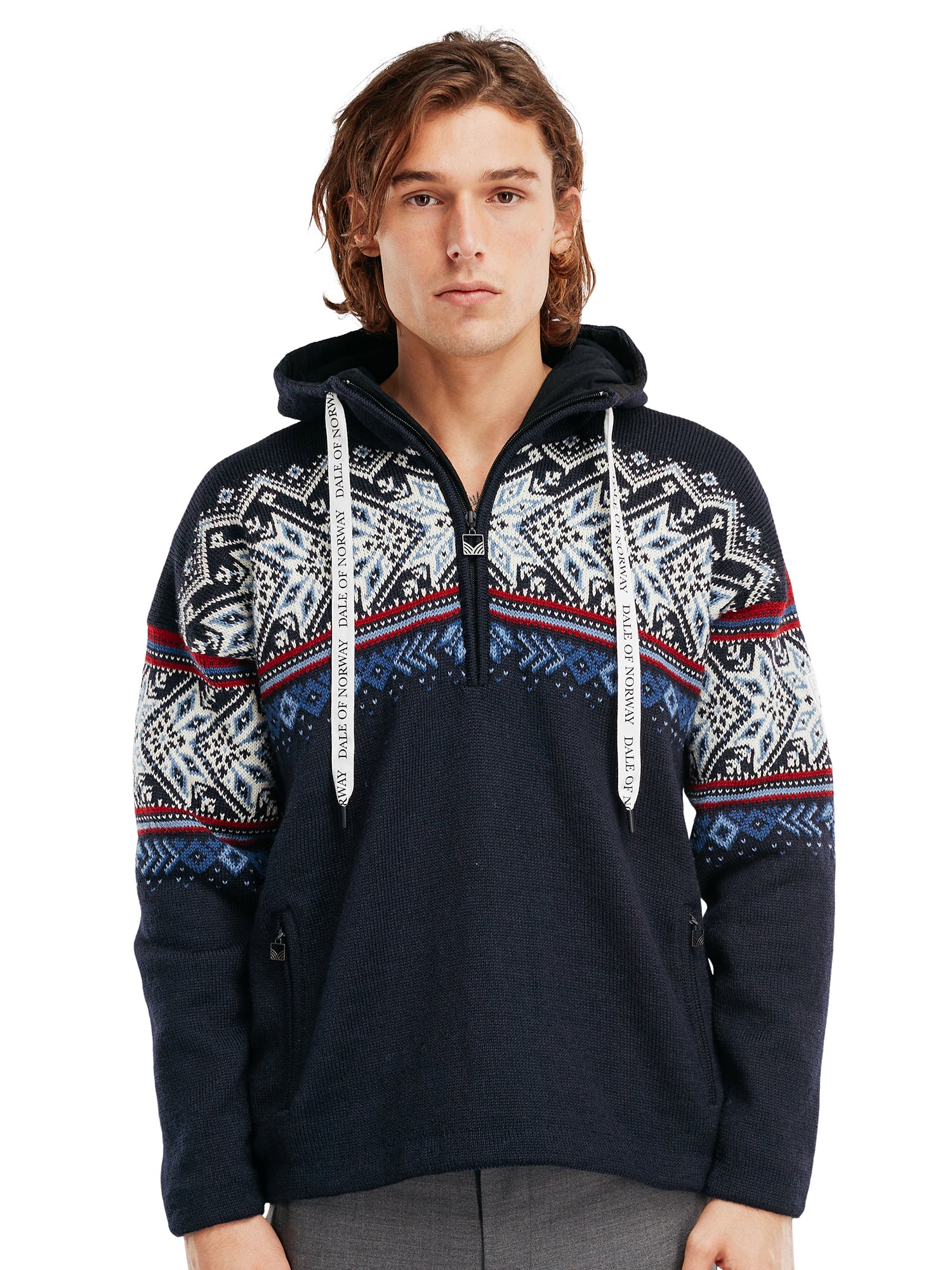 Dale Vail Weatherproof Men's Hoodie | Navy Wool – Confluence