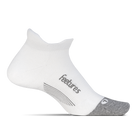 Feetures Elite Max Cushion No Show Tab. White/Grey