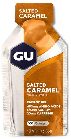 GU Energy Gel. Salted Caramel.