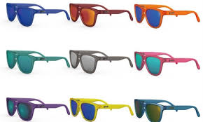Goodr Sunglasses. BFG. Multi Colors. Front/Lateral view.