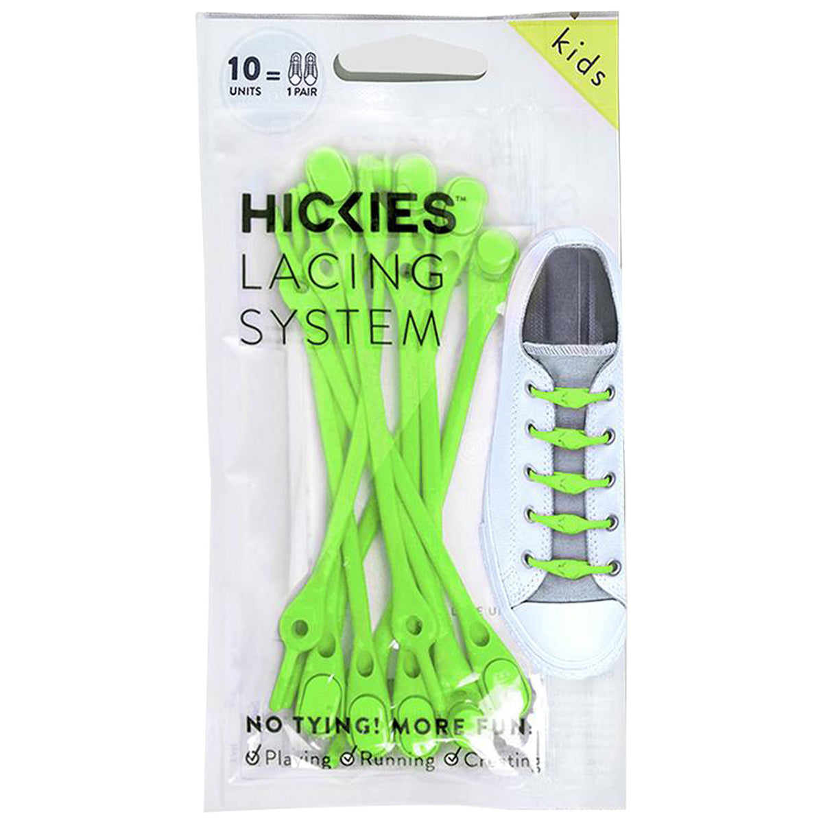 HICKIES 2.0. Running Laces. Green.
