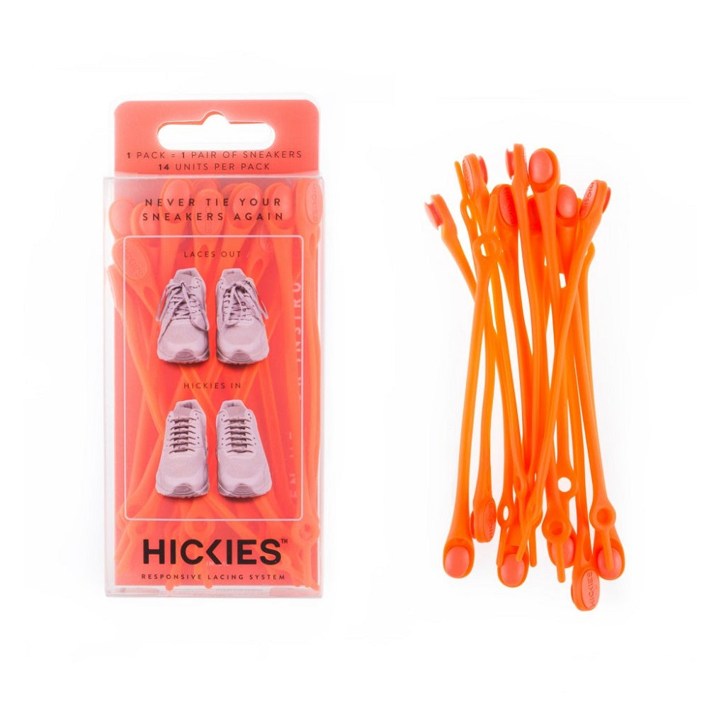 HICKIES 2.0. Running Laces. Orange.
