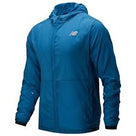 Men's New Balance Impact Jacket. Blue. Front view.