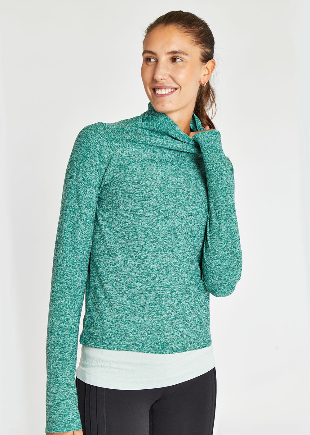 Oiselle Lux Mile One Pullover Women's Spruce/Mist