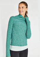 Oiselle Lux Mile One Pullover Women's Spruce/Mist