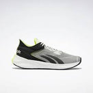 Men's Reebok Floatride Energy Symmetros. Grey/Black upper. White midsole. Lateral view.