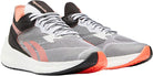 Women's Reebok Floatride Energy Symmetros. Grey upper. White midsole. Lateral view.