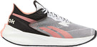 Women's Reebok Floatride Energy Symmetros. Grey upper. White midsole. Lateral view.