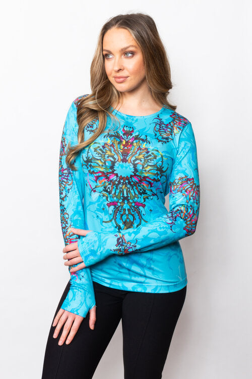 Sno Skins Tattoo Print Tee Shirt Women's