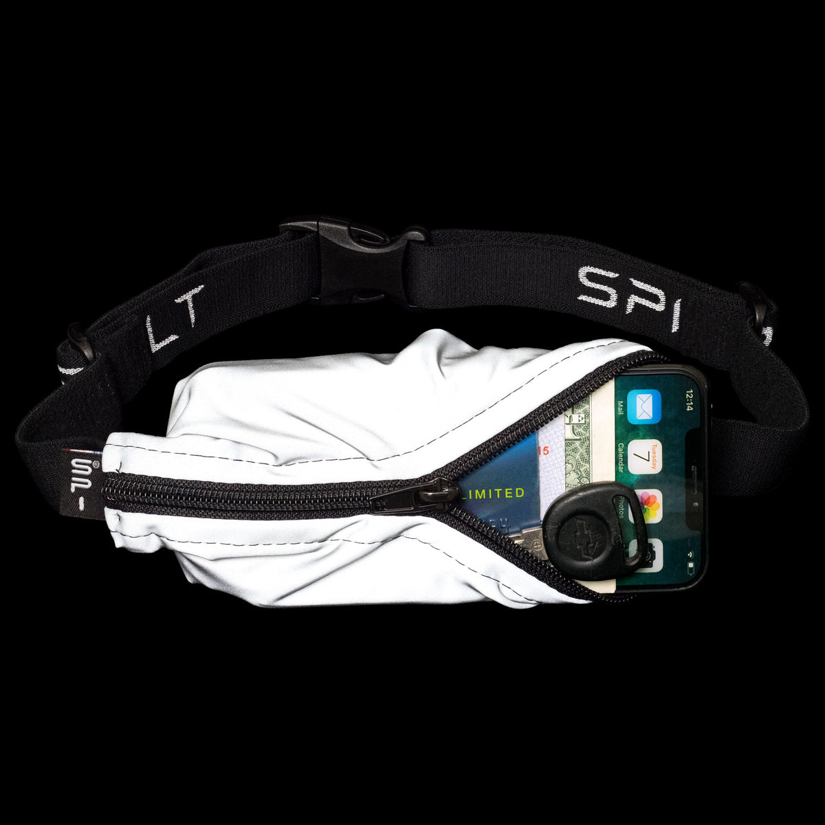 Unisex Spibelt Large Pocket | White