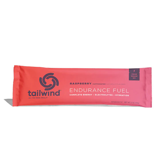 Tailwind Nutrition Endurance Fuel Single Serving Packet — Caffeinated Raspberry / 2 oz