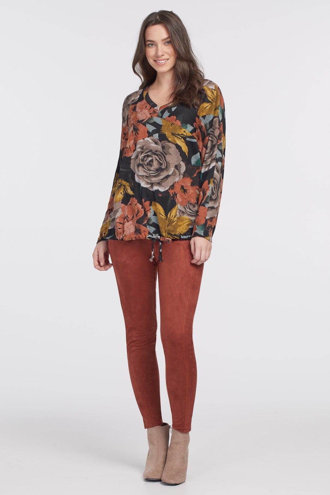 Tribal Flatten It Faux Suede Leggings Women's