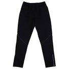 Men's rabbit Before and After pants. Black. Front view.