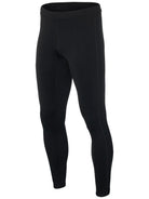 Men's rabbit Tights. Black. Front view.