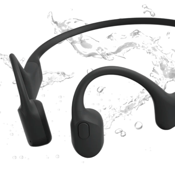 Shokz OpenRun Headphones Black.