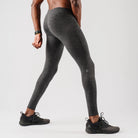 Men's rabbit EZ Tights. Dark Grey. Lateral view.
