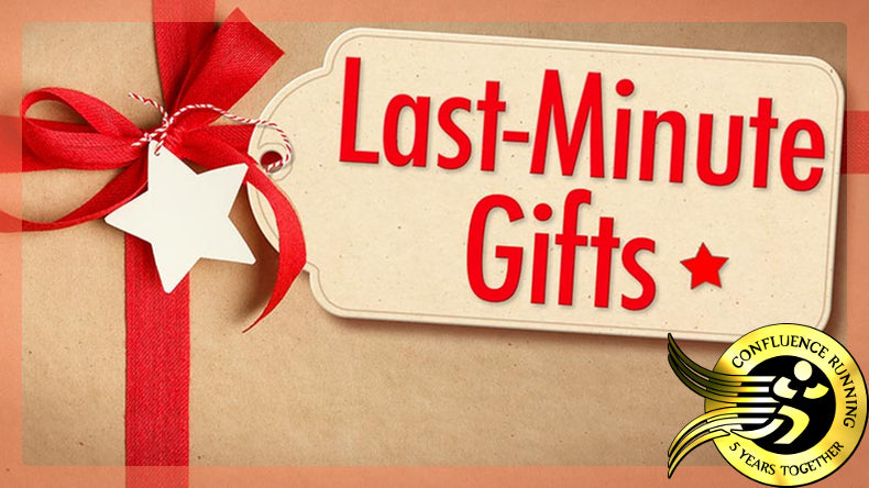 a gift card with a picture of a festive crossed ribbon and bow, and a tag that says "last-minute gifts"