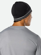 Unisex Nathan Hypernight Beanie. Black. Rear/Lateral view.
