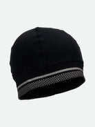 Unisex Nathan Hypernight Beanie. Black. Front/Lateral view.