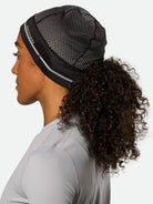 Nathan Hypernight Reflective Beanie. Black. Rear/Lateral view.