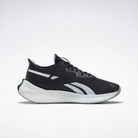 Women's Reebok Floatride Energy Symmetros 2. Black upper. White midsole. Medial view.