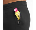 Men's Saucony Bell Lap Tights. Black. Pocket closeup.
