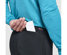 Men's Saucony Boulder Wind Tights. Black. Pocket closeup.