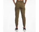 Women's Saucony Summit Jogger. Dark Green. Rear view.