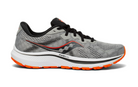 Men's Saucony Omni 20. Grey upper. White midsole. Lateral view.