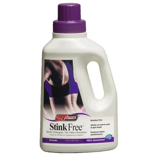 A 30 oz jug of 2toms stink free sports detergent