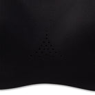 Women's Brooks Dare Crossback Run Bra 2.0. Black. Front closeup view.