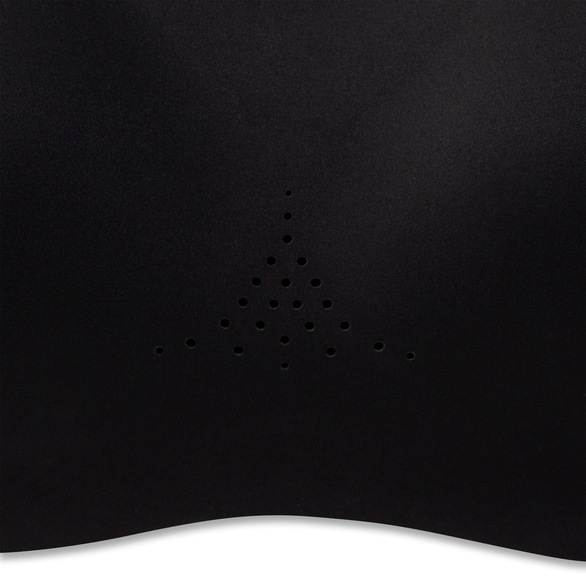 Women's Brooks Dare Crossback Run Bra 2.0. Black. Front closeup view.