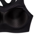 Women's Brooks Dare Racerback Run Bra 2.0. Black. Cup closeup view.
