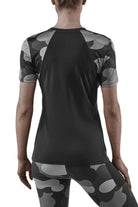 Women's CEP Camocloud Shirt. Black/Grey. Front view.