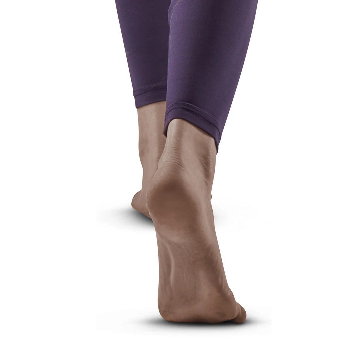 Women's CEP Reflective Tights. Purple. Ankle view.