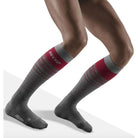CEP Ski Thermo Merino Tall Compression Socks Women's Grey Nordic