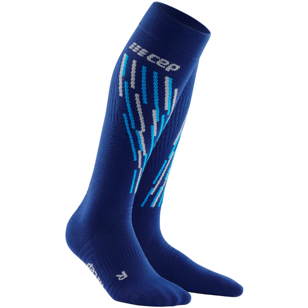 CEP Ski Thermo Tall Compression Socks Men's Blue/Azure product image