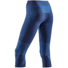 Women's CEP Ski Tights. Blue. Rear/Lateral view.