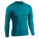 Men's CEP Ultralight Long Sleeve Shirt. Teal. Front view.