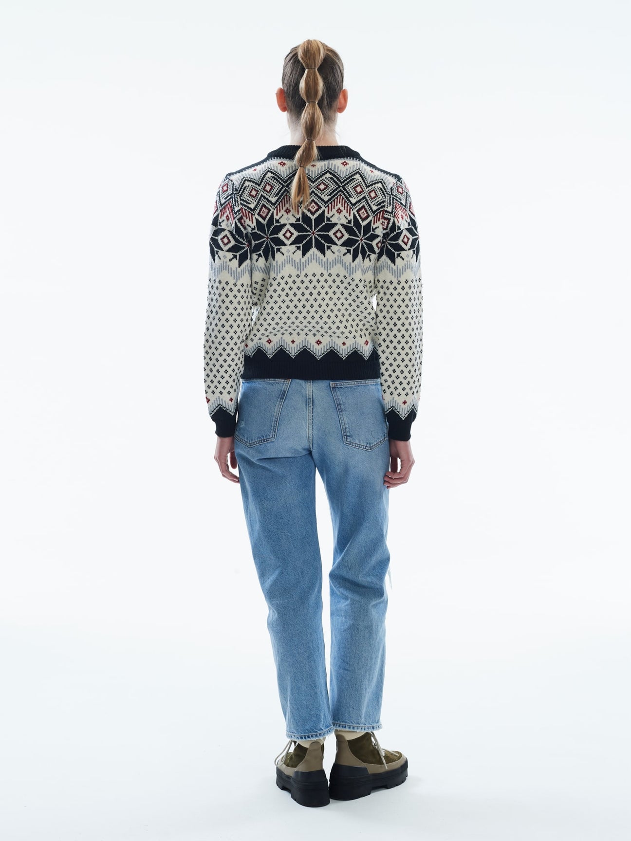 Cardigan Dale Of Norway En Laine Pure à Motifs - Taille M, Occasion Très Bon état, Style Géométrique