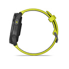 Garmin Forerunner 965. Yellow and Black. Lateral view.