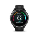Garmin Forerunner 965. Black. Front view.