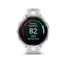 Garmin Forerunner 965. White. Front view.