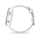 Garmin Forerunner 965. White. Lateral view.