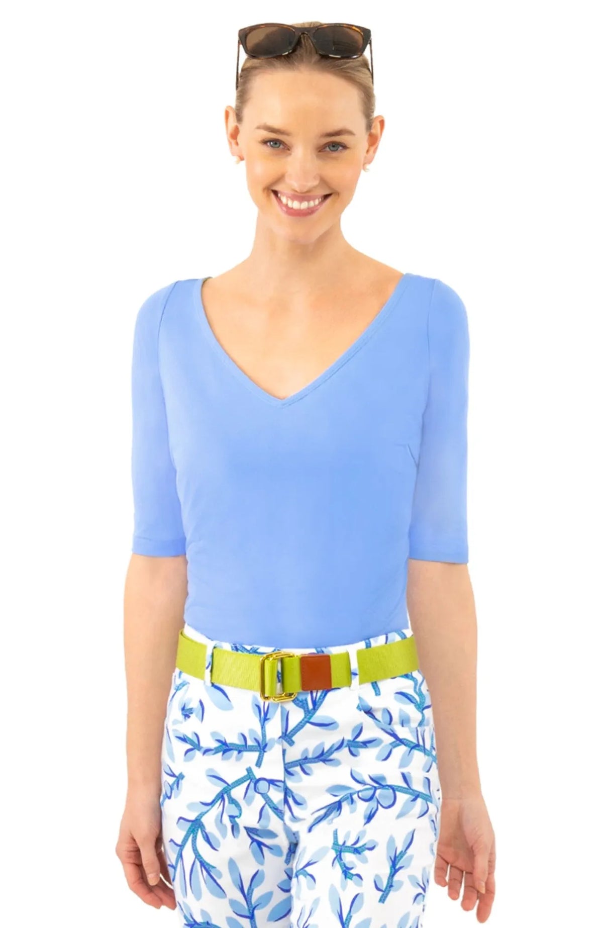 Gretchen Scott Second Skin Tee Women's Periwinkle