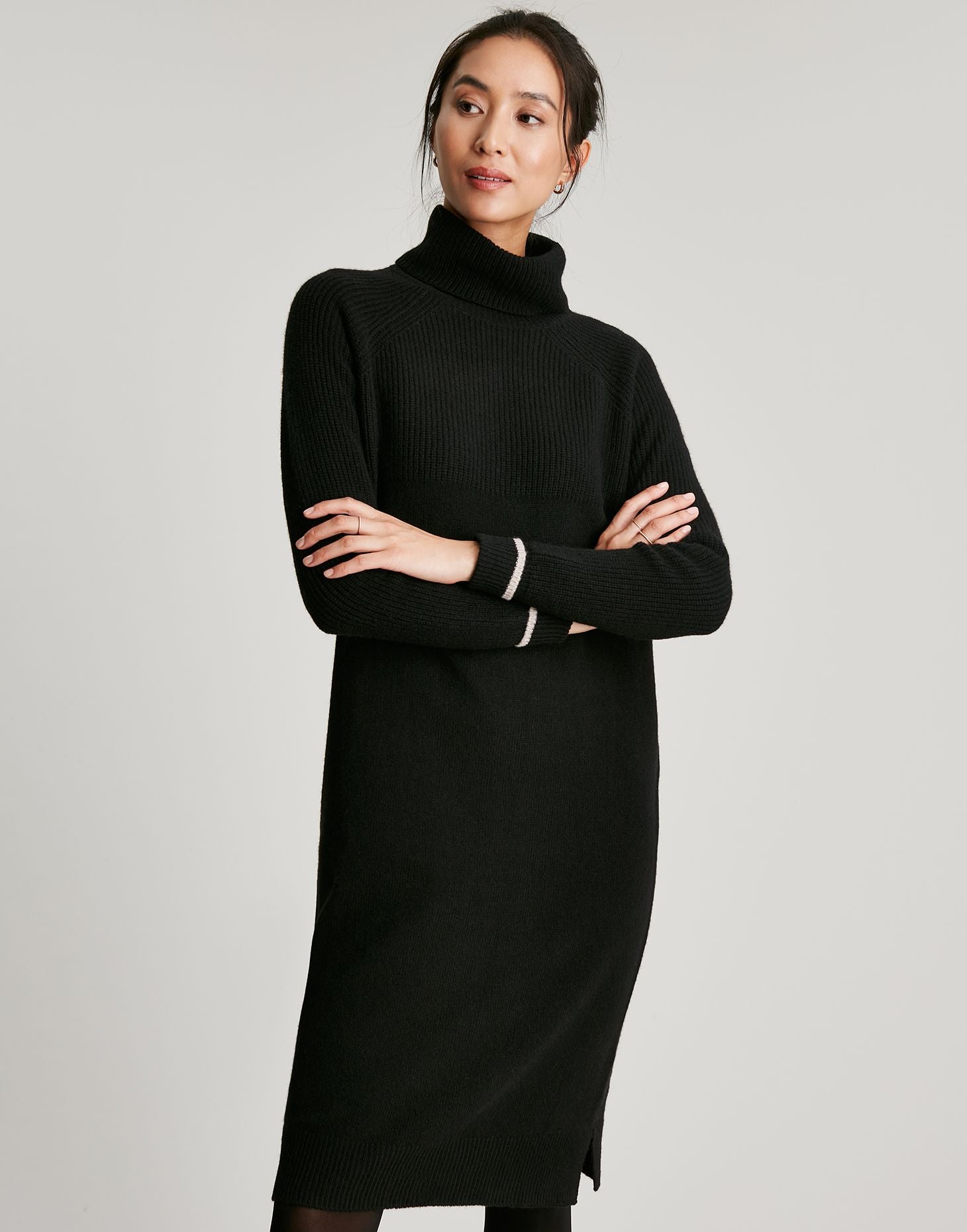 Joules | Hallie Turtleneck Knitted Dress | Women's True Black / 8 Joules | Hallie Turtleneck Knitted Dress | Women's True Black / 8