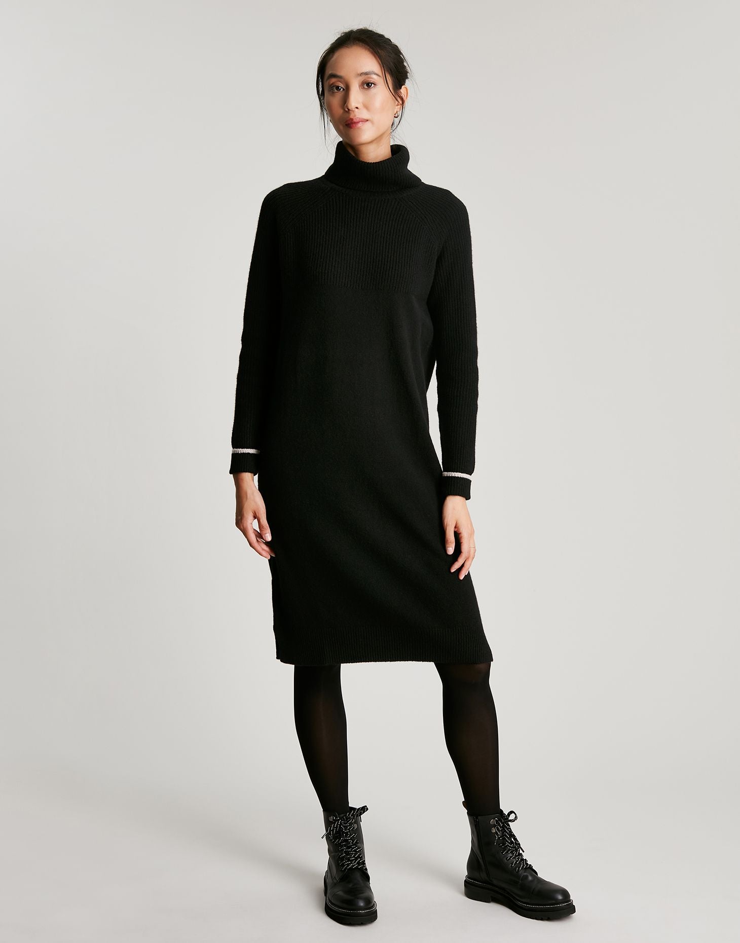 Joules | Hallie Turtleneck Knitted Dress | Women's True Black / 8 Joules | Hallie Turtleneck Knitted Dress | Women's True Black / 8
